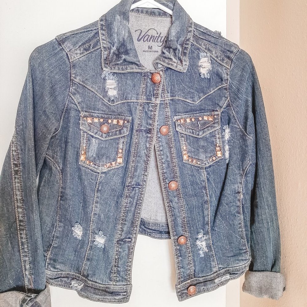 Vanity Distressed Jean Jacket